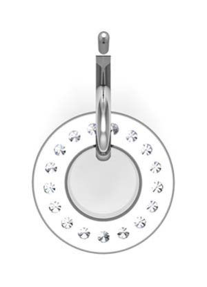 Pave Set Circle of Diamond Earrings 3 2