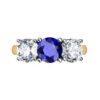 https ::stg-waldemar-staging.kinsta.cloud:design gallery:round three stone diamond engagement ring:Round Sapphire Three Stone Yellow Gold Engagement Ring y