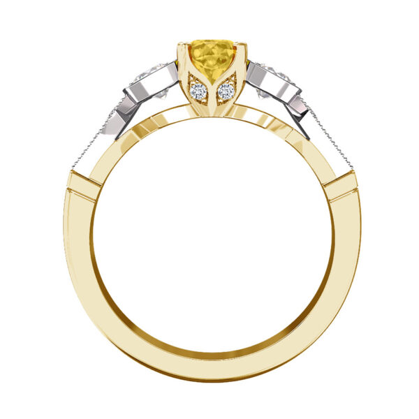 art deco yellow diamond ring 2