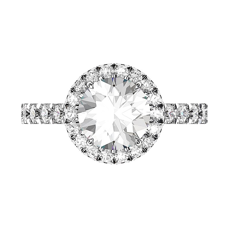 halo round brilliant cut engagement ring 1