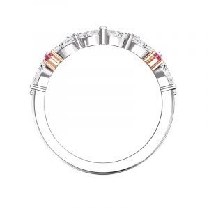 pink diamond eternity ring