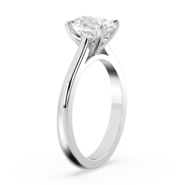 Classic Oval Solitaire Diamond Engagement Ring 3