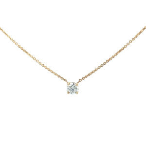 yellow gold diamond necklace 2