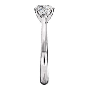 soliataire cushion cut diamond with hidden diamond feature 5