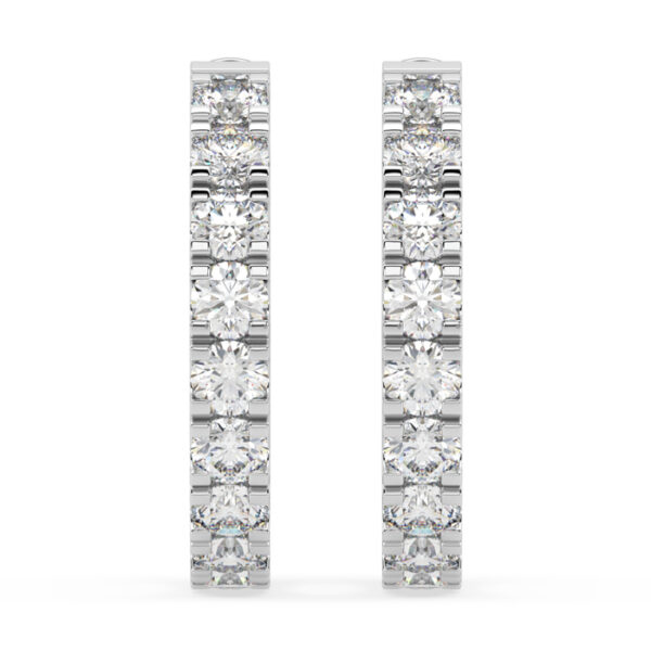Diamond Hoop Earrings 4