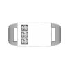 Mens Three Stone Diamond Ring 1