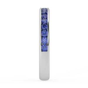 blue sapphire half eternity channel set 2