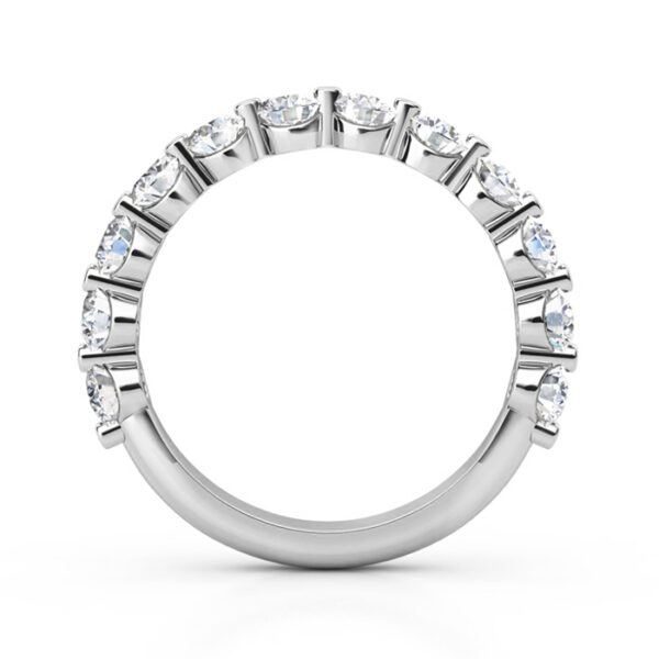 half diamond eternity ring with horizontal claws wg 1