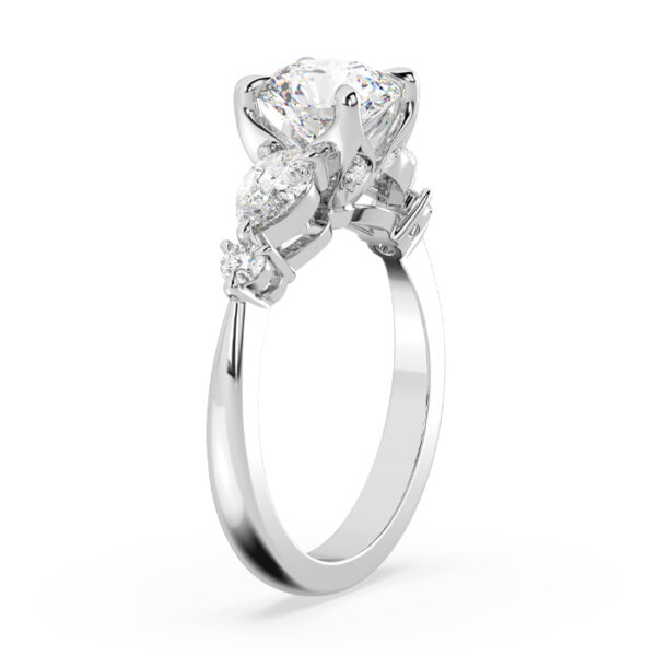 Five Stone Round Diamond Engagement Ring 3