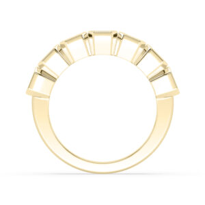 bezel set emerald cut dress ring 4