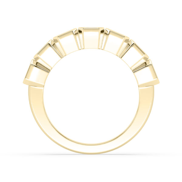 bezel set emerald cut dress ring 4