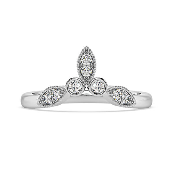 Fitted Wedding Band with Milgrain Detail 3