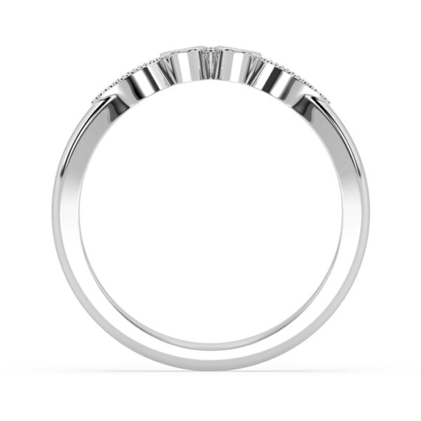 Fitted Wedding Band with Milgrain Detail 4