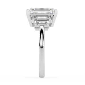Five Stone Stepped Diamond Ring Art Deco Inspired 4
