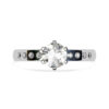 Modern Diamond Band Engagement Ring 1