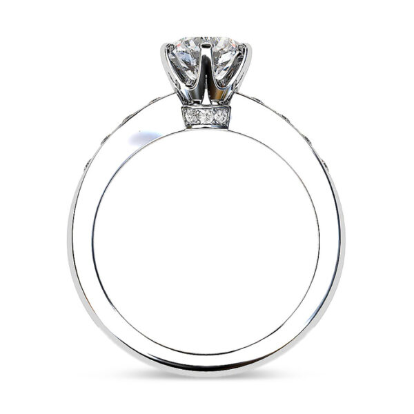 Modern Diamond Band Engagement Ring 2