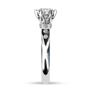 Modern Diamond Band Engagement Ring 4