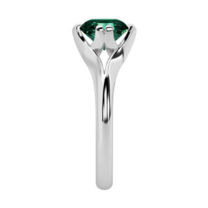 Parti Sapphire Split Band Rotated Double Claw Ring 4