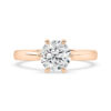 Six Claw Cathedral Style Solitaire Diamond Engagement Ring 1