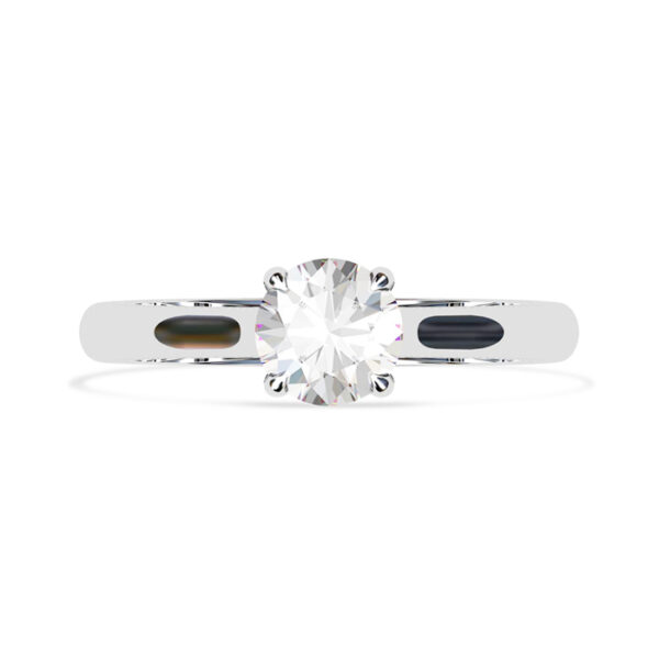Solitaire Diamond Engagement Ring with Floating Setting 1