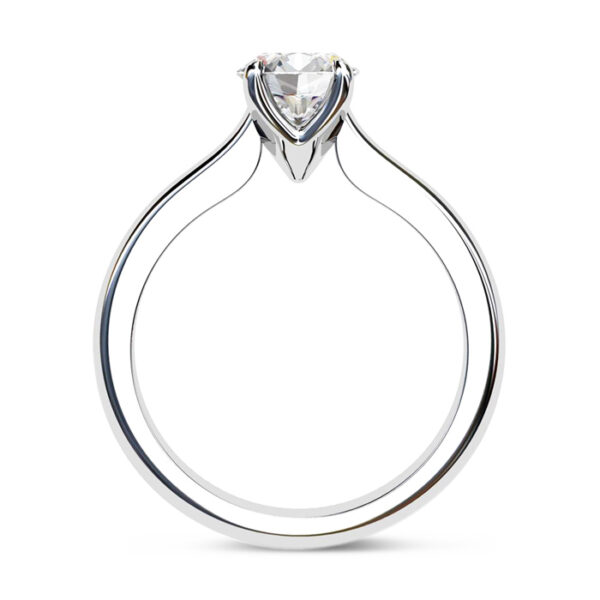 Solitaire Diamond Engagement Ring with Floating Setting 2