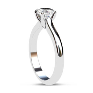 Solitaire Diamond Engagement Ring with Floating Setting 3