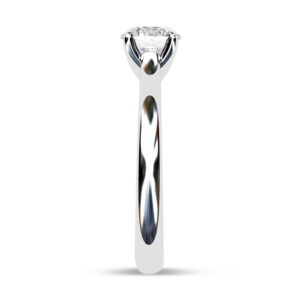 Solitaire Diamond Engagement Ring with Floating Setting 4