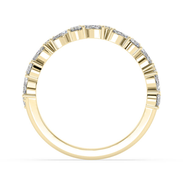 marquise and round alternating diamond eternity band 2