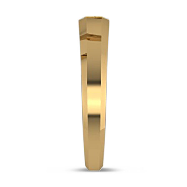 mens yellow diamond semi bezel set ring 4
