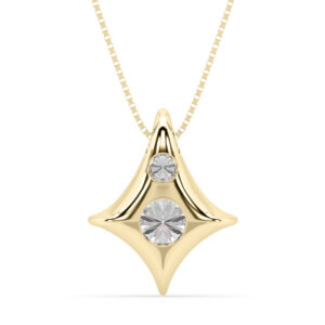 modern star diamond necklace