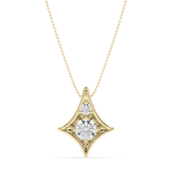 modern star diamond necklace2