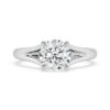 Split Band Solitaire Round Diamond Ring 1