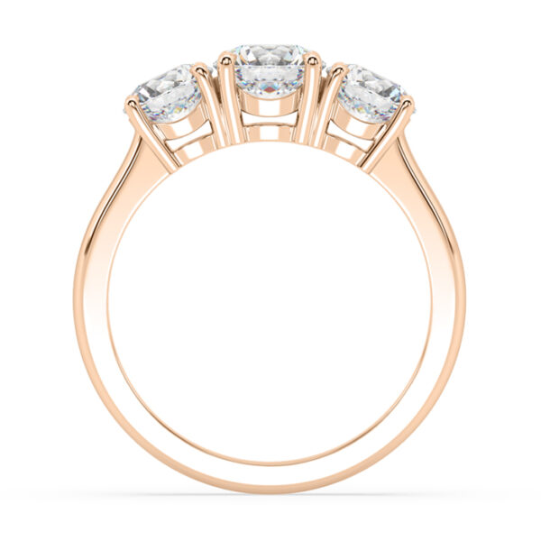 Three Stone Round Diamond Engagement 2