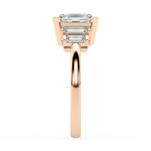 art deco rose gold baguette diamond ring 4