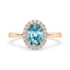 halo oval aquamarine engagement ring