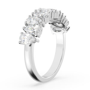 pear shape diamond eternity ring 3