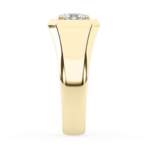 round diamond signet ring 4