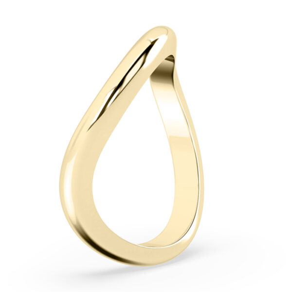 wave yellow gold ring 3