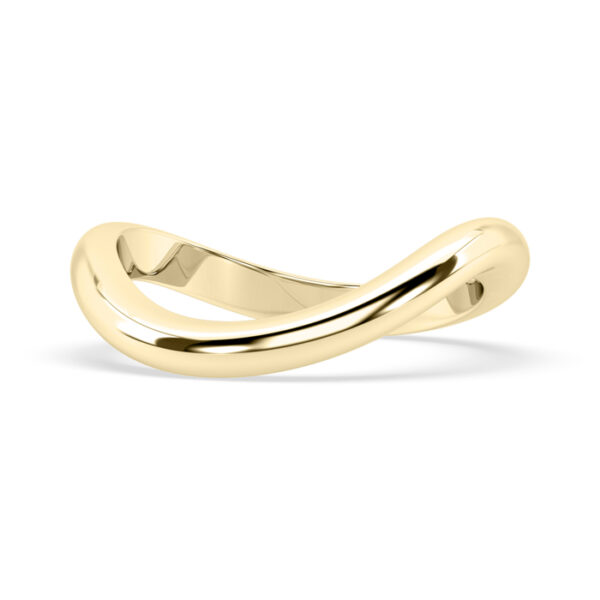 wave yellow gold ring