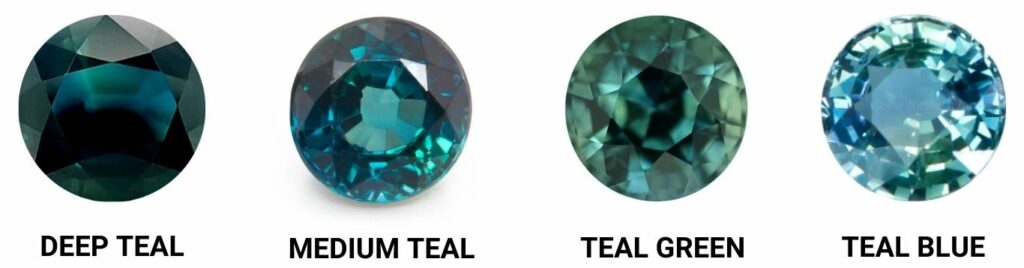 TEAL SAPPHIRE COLOUR RANGE