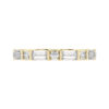 baguette and round diamond dress ring