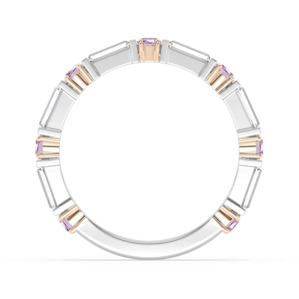 pink diamonds and baguette diamond ring 2
