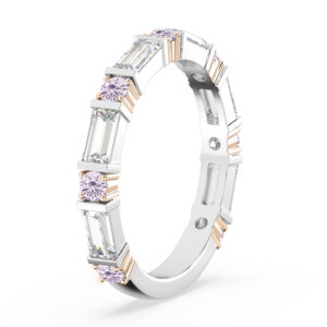 pink diamonds and baguette diamond ring 3