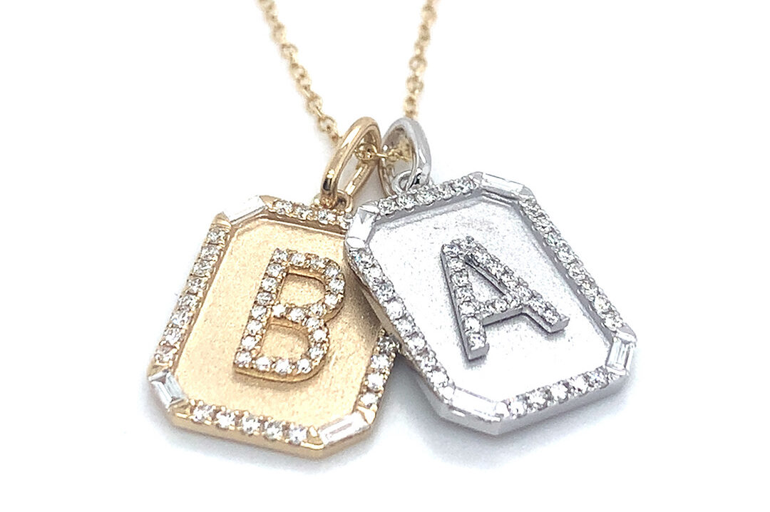 personalised letter necklace